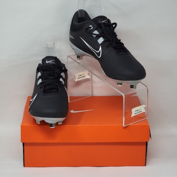 Nike Hyperdiamond 4 Pro Metal Softball Cleats Black CZ5920-010 Womens Size 8 New - Picture 1 of 11